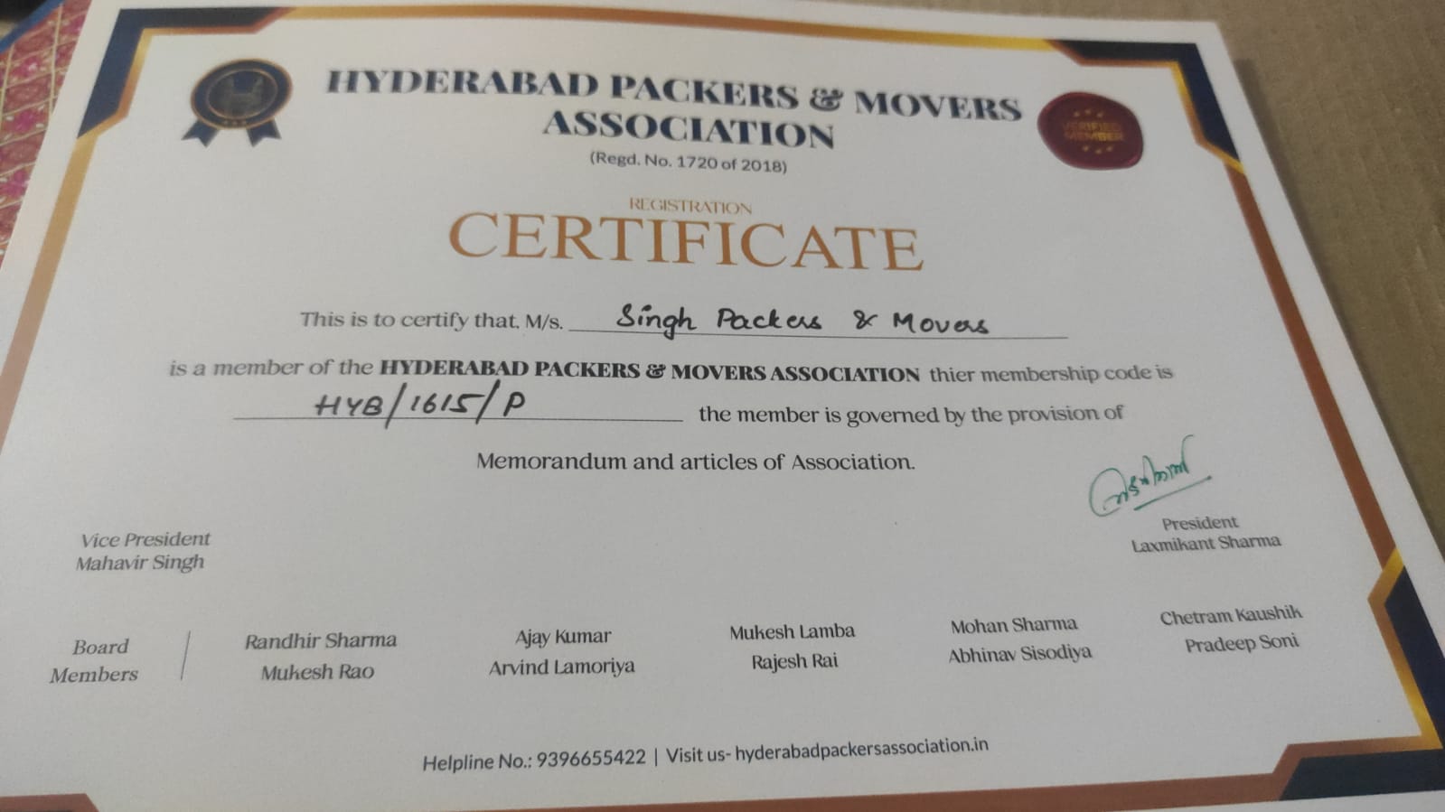 Singh Packers and Movers Pune